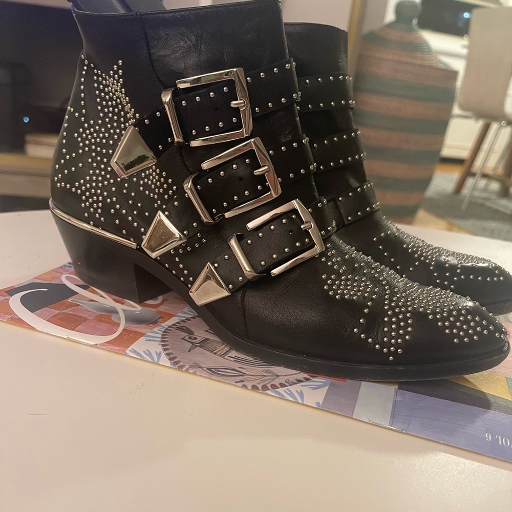 Chloe - Susanna short boots in nappa sheepskin